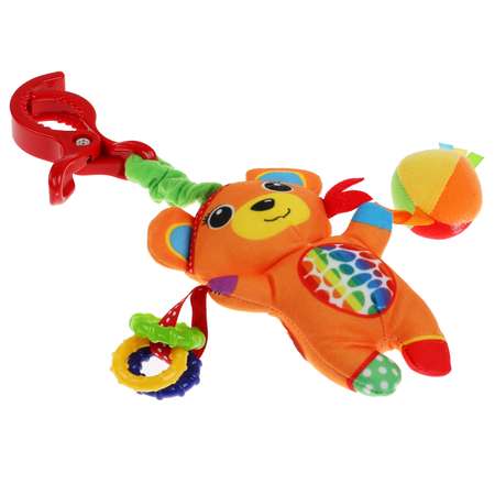 Погремушка-подвеска Умка Мишка с мячиком на блистере 307506