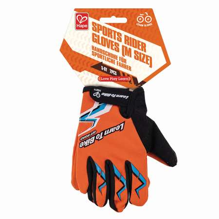 Перчатки HAPE детские спортивные оранжевые с черным E1201_HP