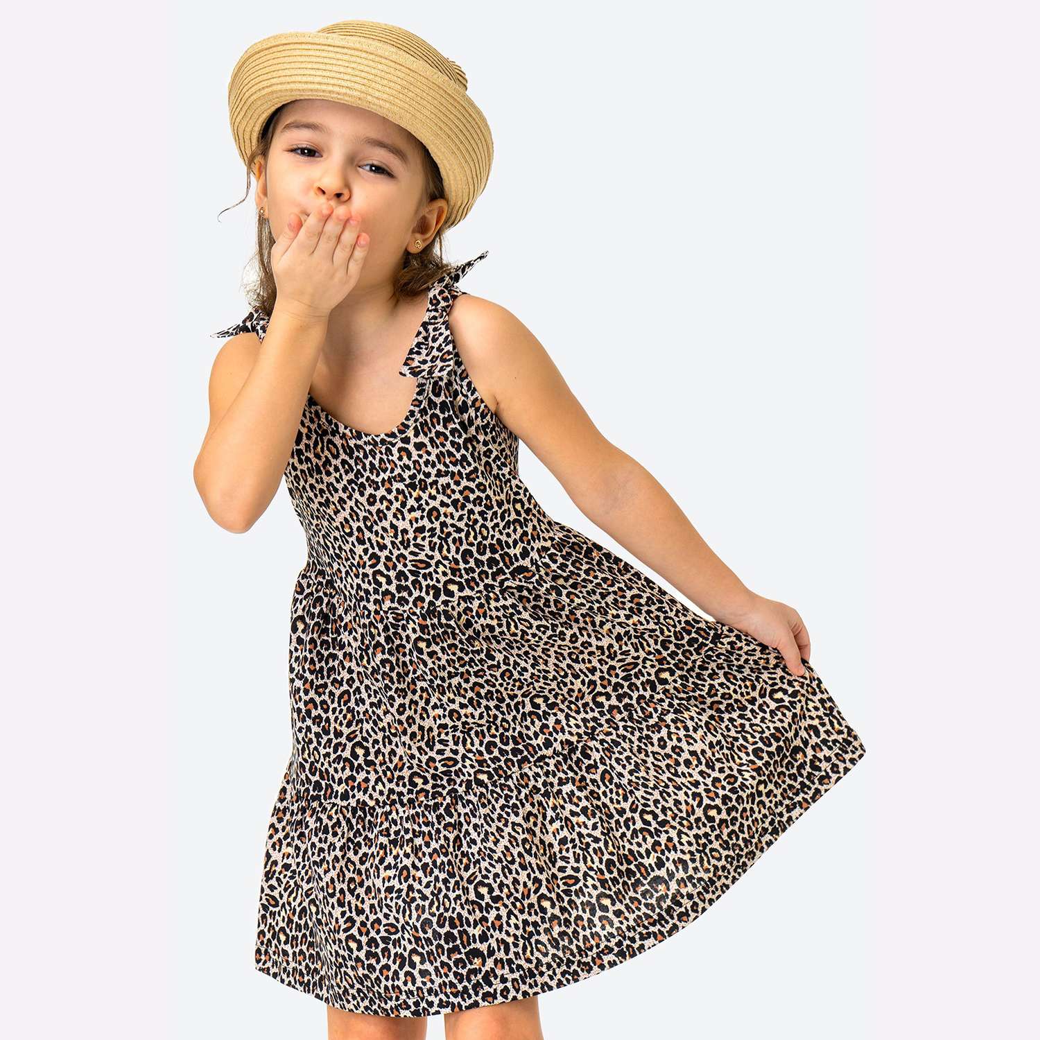 Платье HappyFox HF106SPсв.леопард - фото 6
