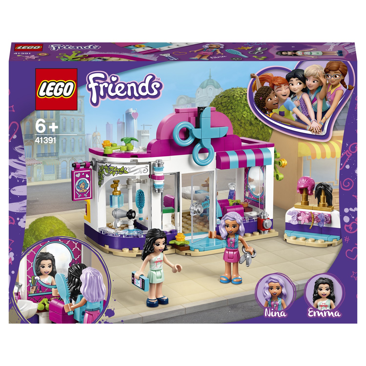 Конструктор LEGO Friends Парикмахерская Хартлейк Сити 41391 купить по цене  999 ₽ в интернет-магазине Детский мир