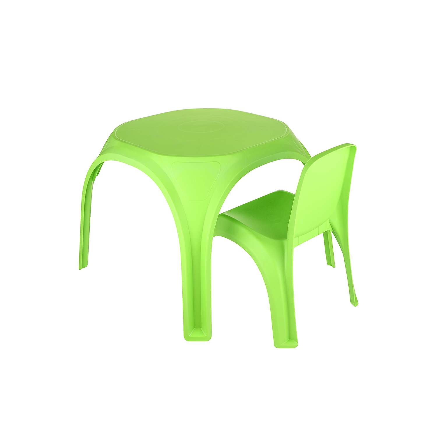 Комплект стол + стул KETT-UP ОСЬМИНОЖКА пластиковый зеленый - фото 1