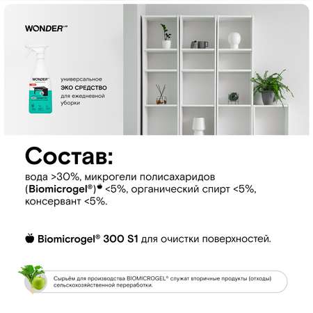 Средство для ежедневной уборки WONDER Lab 550мл