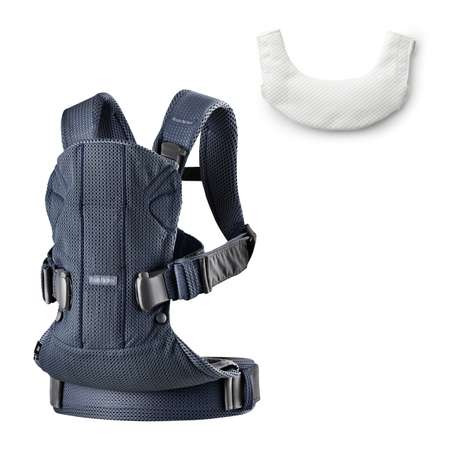 Рюкзак для переноски детей BabyBjorn One с нагрудником Cиний-Белый