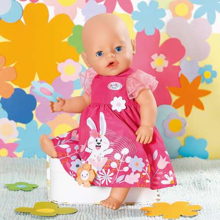 Набор игровой Baby Born Платье с цветами для кукол 43см 41280