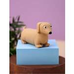 Мялка-антистресс iLikeGift Stretchy dachshund beige