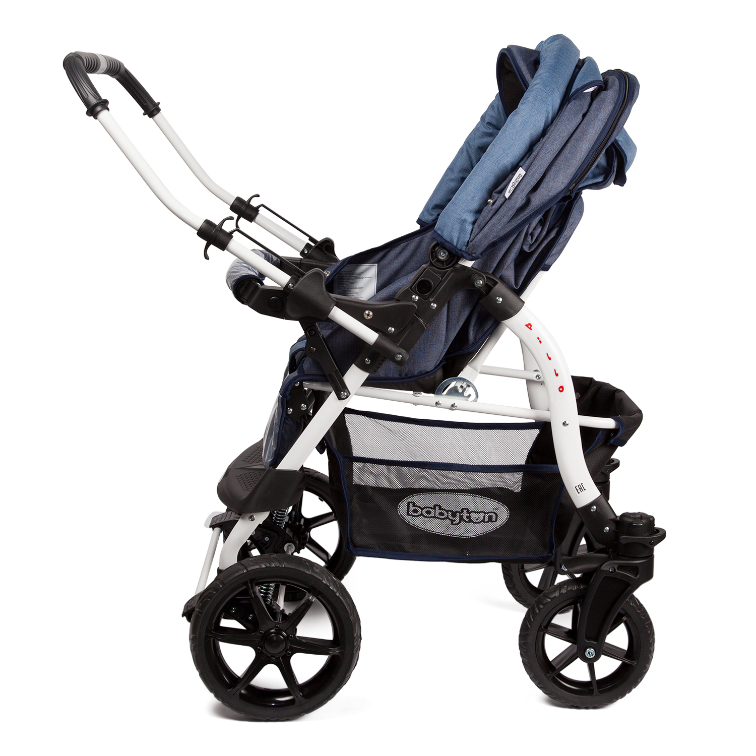 Коляска-трансформер Babyton Pillo OX Dark Blue - фото 9