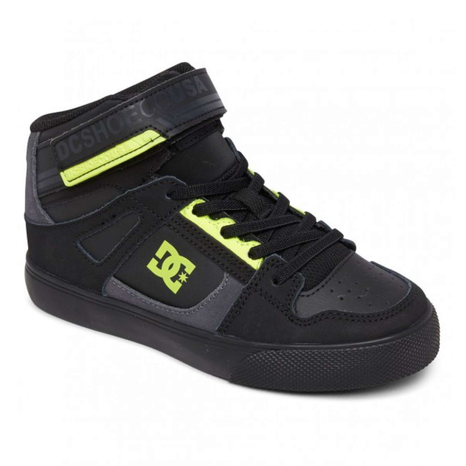 Dc shoes отзывы. Кроссовки DC детские. Кеды DC черно желтая модель.