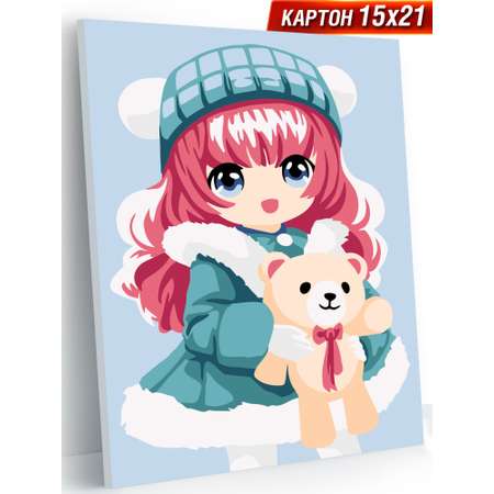 Картина по номерам Hobby Paint мини 15х21 см Милашка