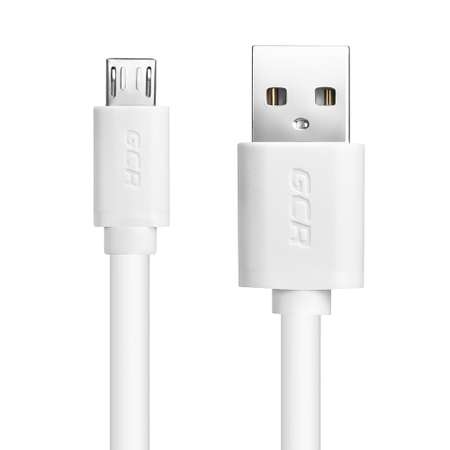 Кабель USB GCR 0.5m MicroUSB в белой оболочке GCR-UA9MCB3-BB2S-0.5m