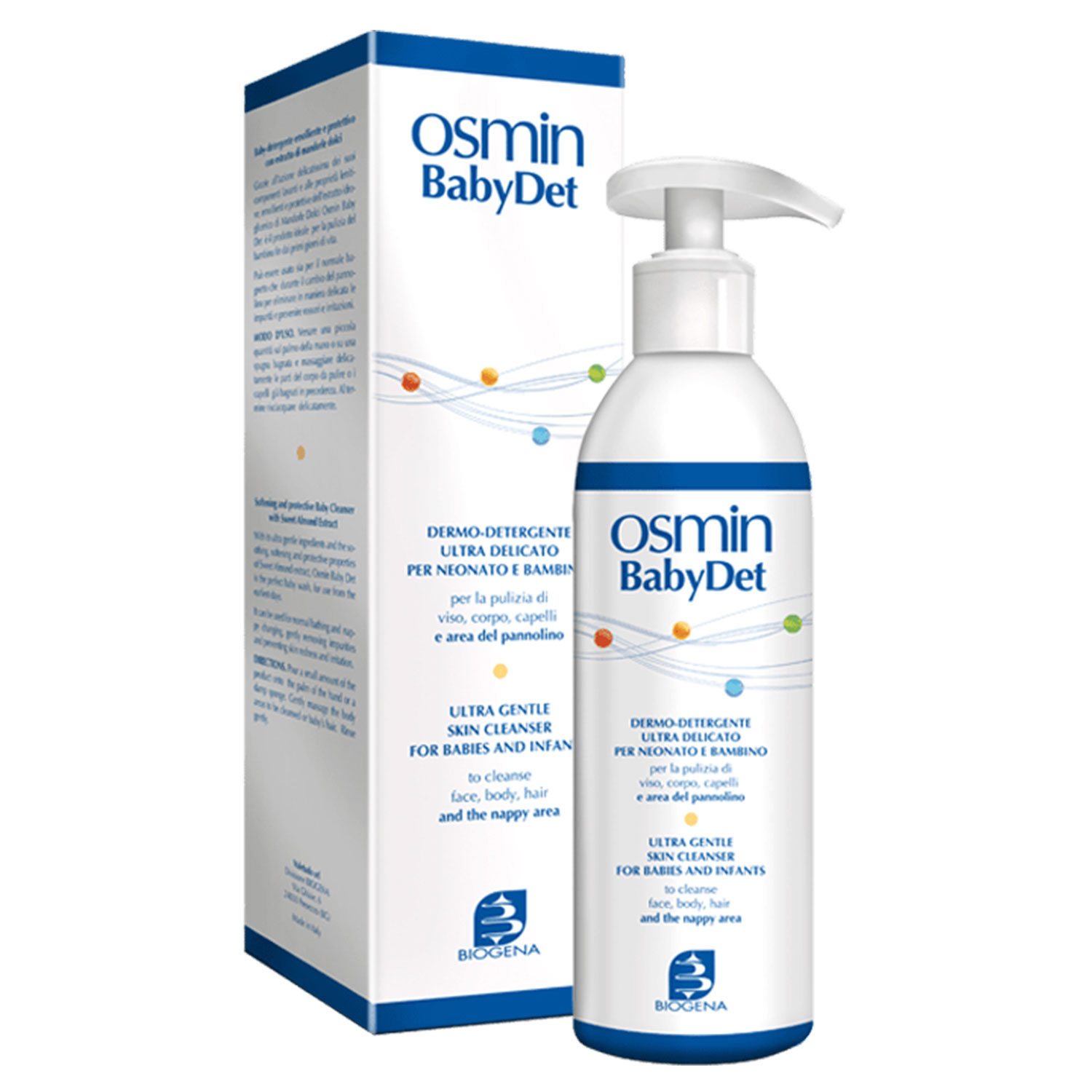 Гель для душа Biogena мягкий очищающий для кожи и волос с первых дней жизни Osmin BabyDet 400 мл - фото 1