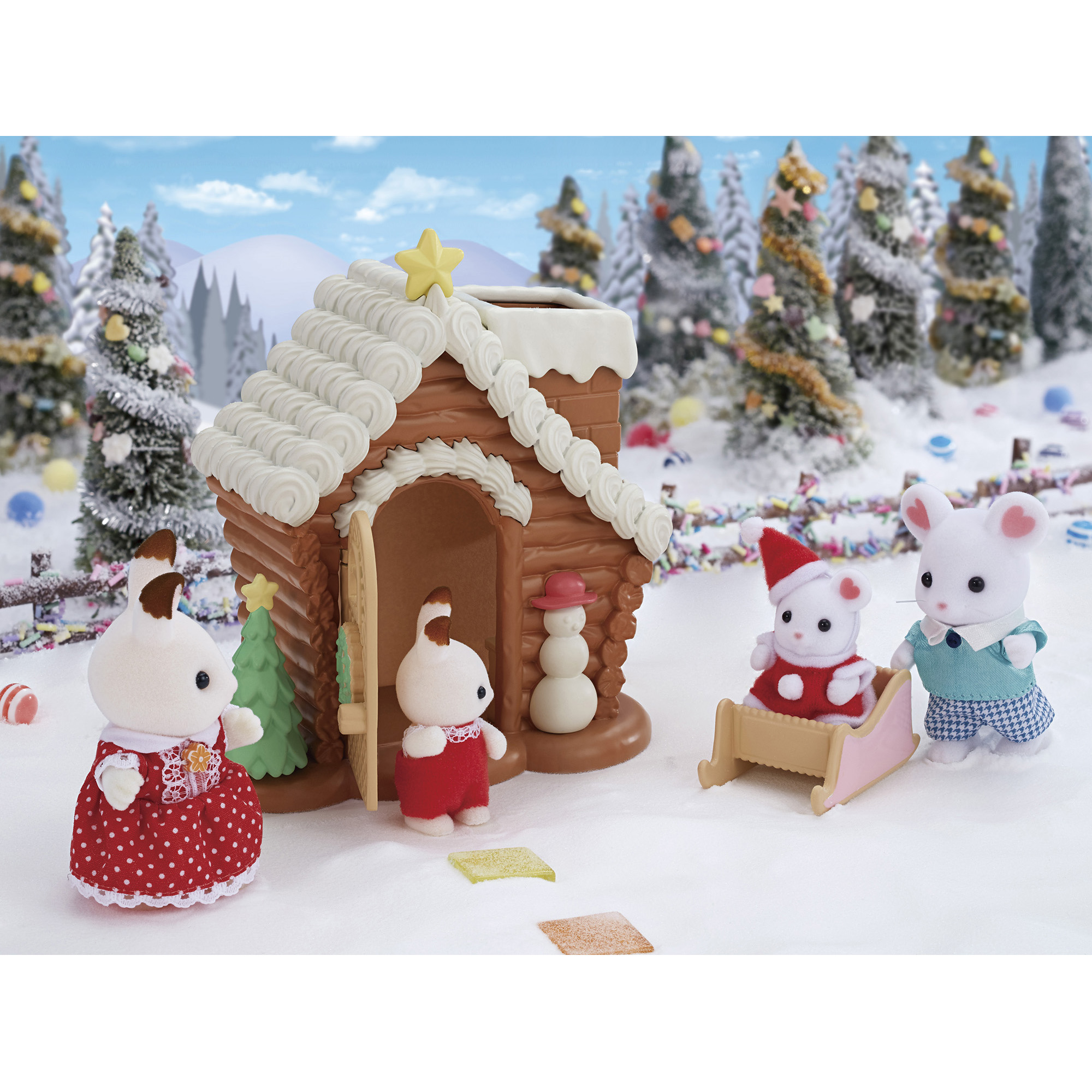 Игровой набор Sylvanian Families Пряничный новогодний домик - фото 7
