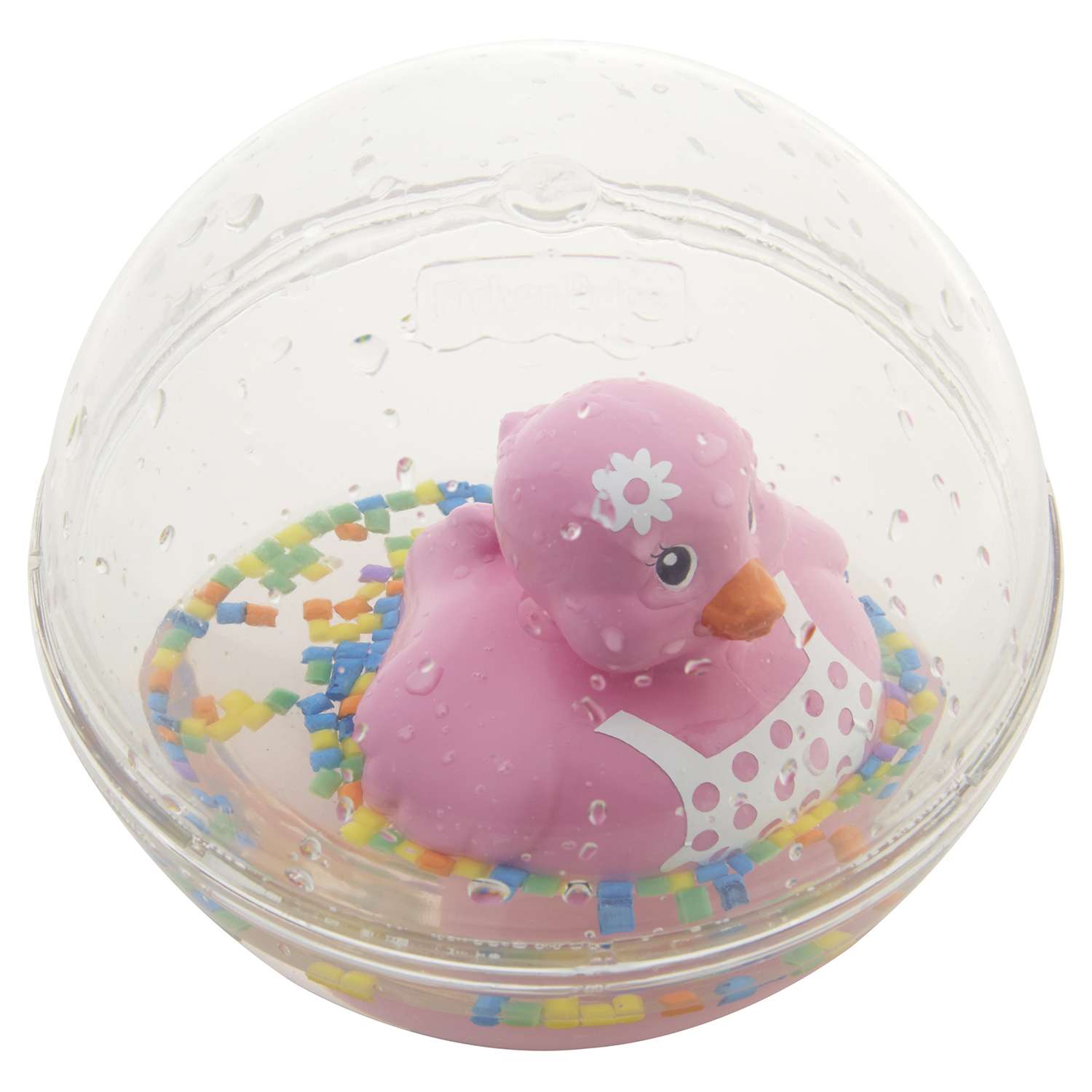 Шар Fisher Price с плавающей игрушкой Утка Розовая DRD82 - фото 5