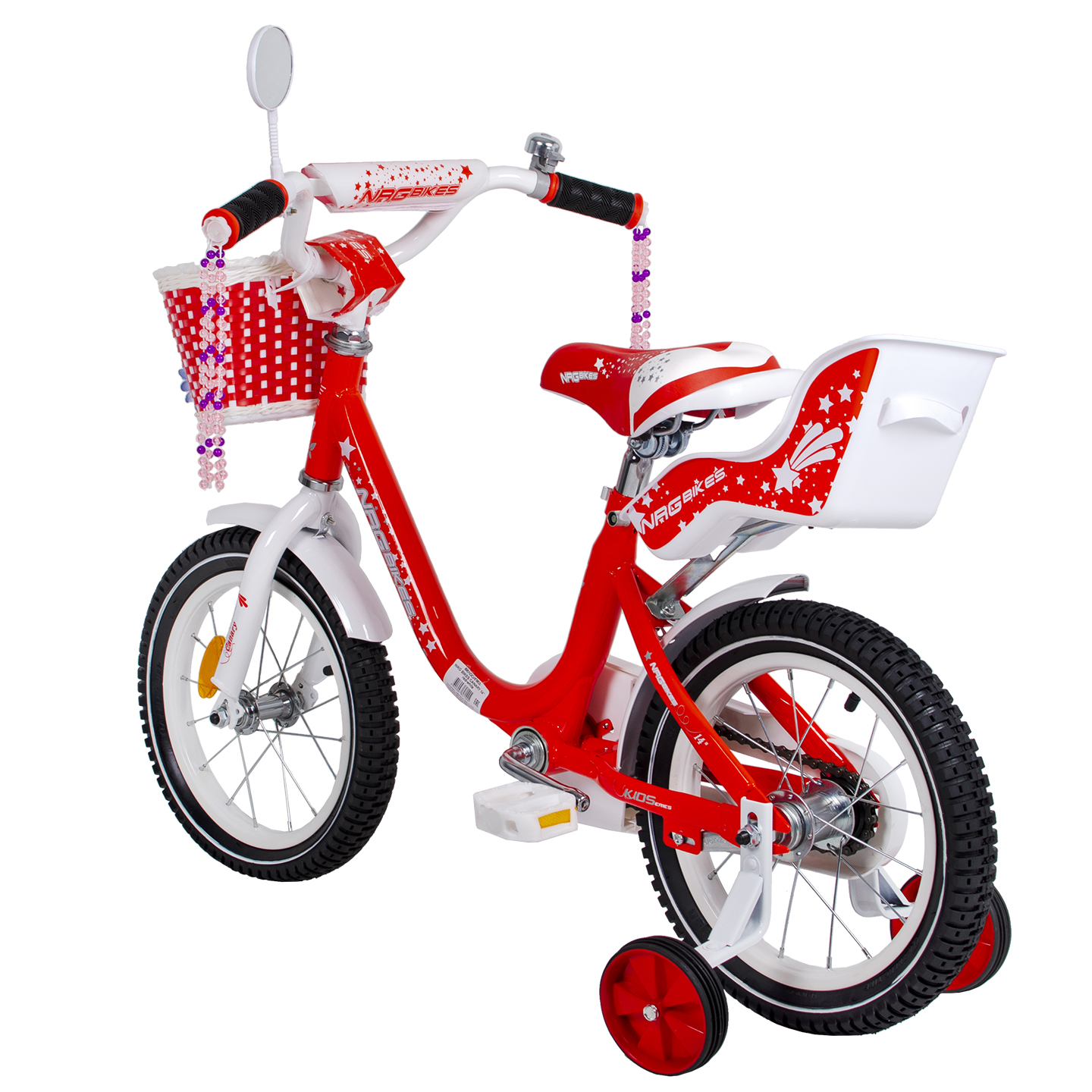 Велосипед NRG BIKES Canary 14 red-white - фото 16