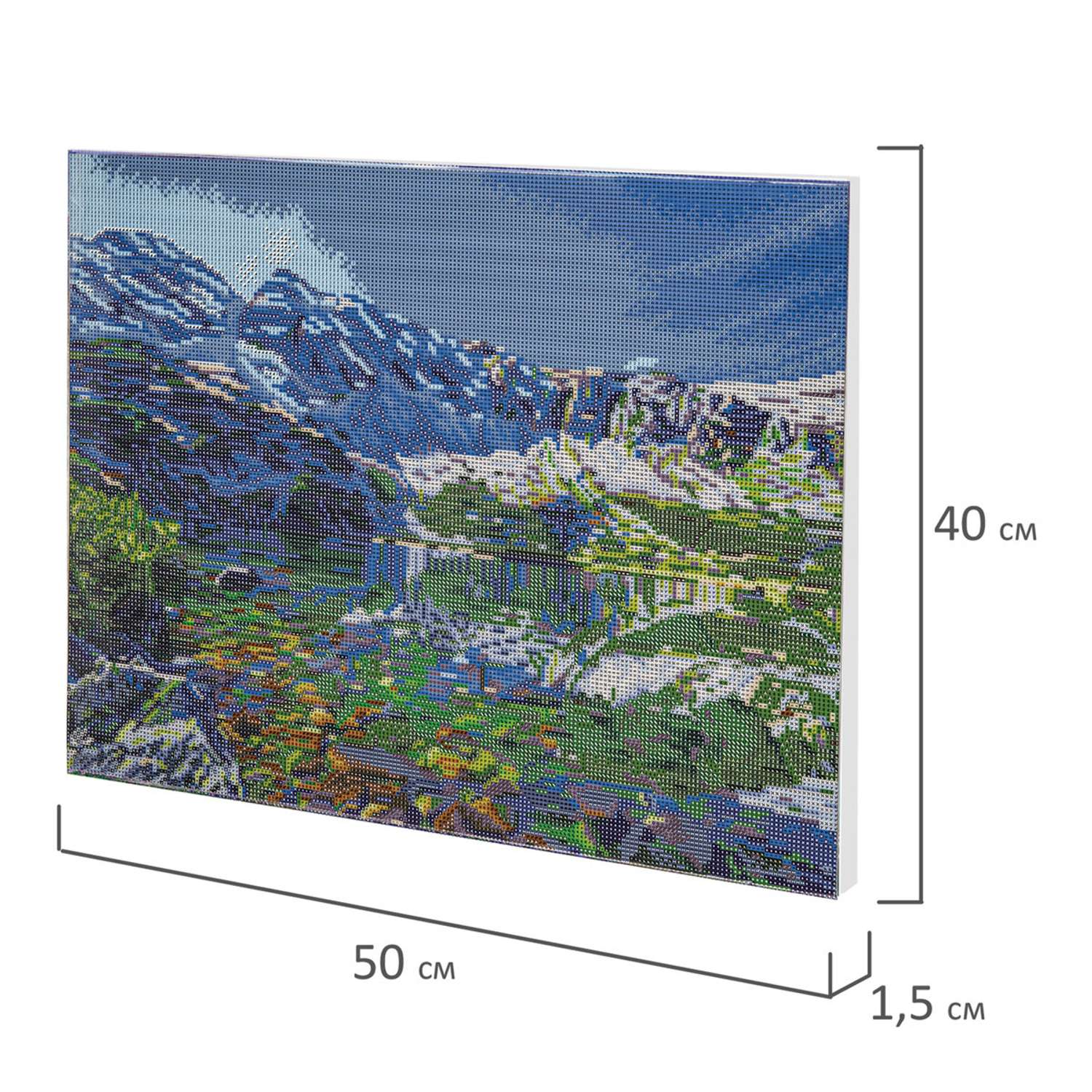 Алмазная мозаика Остров Сокровищ 40х50 см Горное озеро - фото 9
