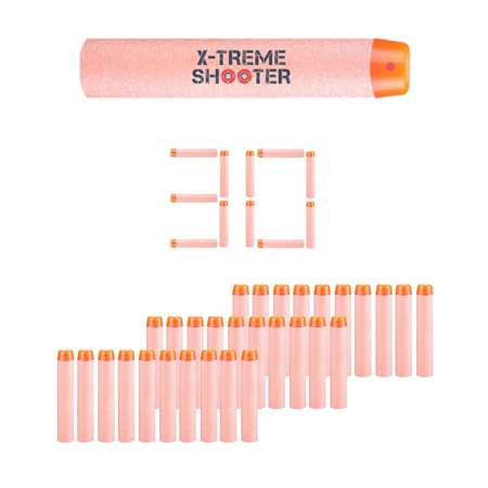 Патроны мягкие X-Treme Shooter с силиконовым наконечником 30 шт