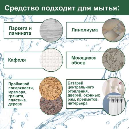 Средство для мытья полов Чистар с антибактериальным эффектом