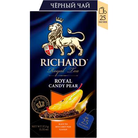Чай черный Richard Royal Candy Pear со вкусом карамелизированной груши 25 пакетиков