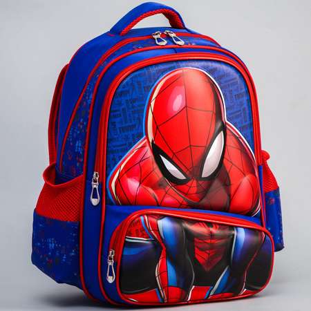 Ранец Sima-Land С жестким карманом Человек-паук