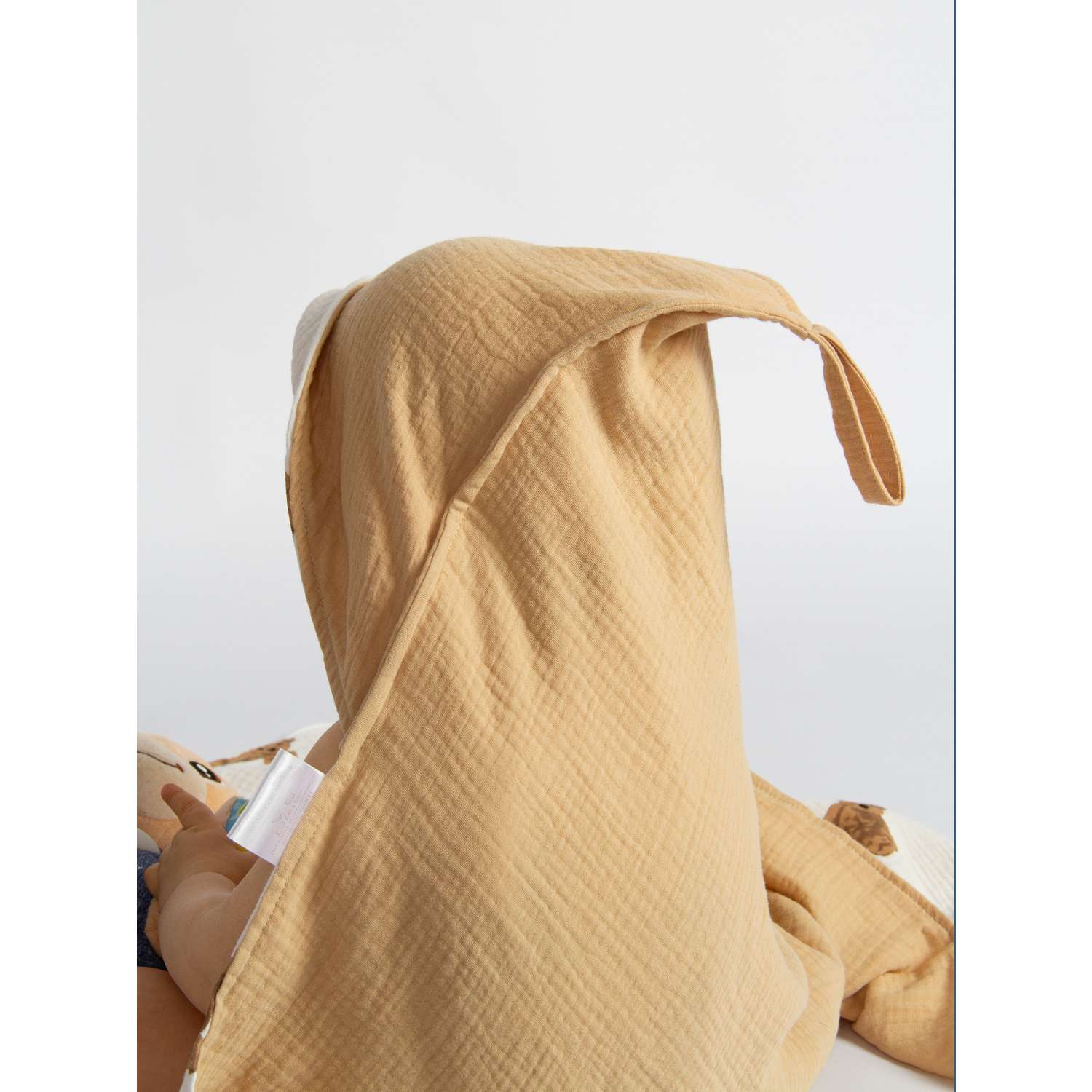 Полотенце с капюшоном Loo-Loo из муслина - фото 6