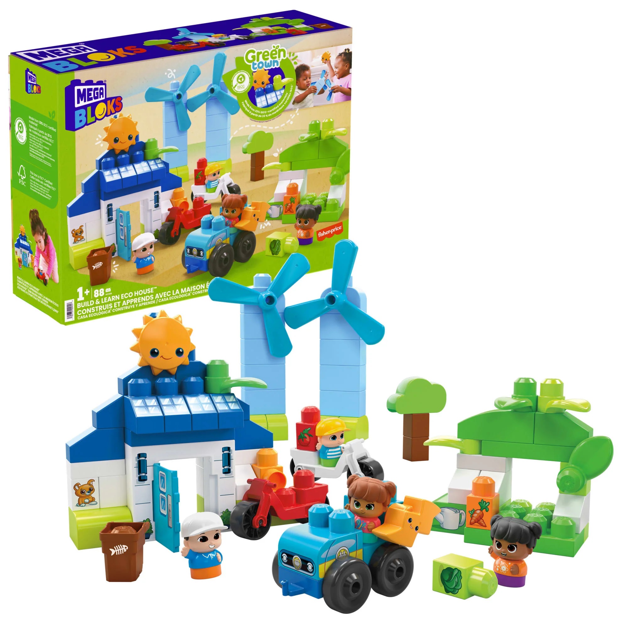 Конструктор Mega Bloks Green Town Build and Learn Eco House HCG36