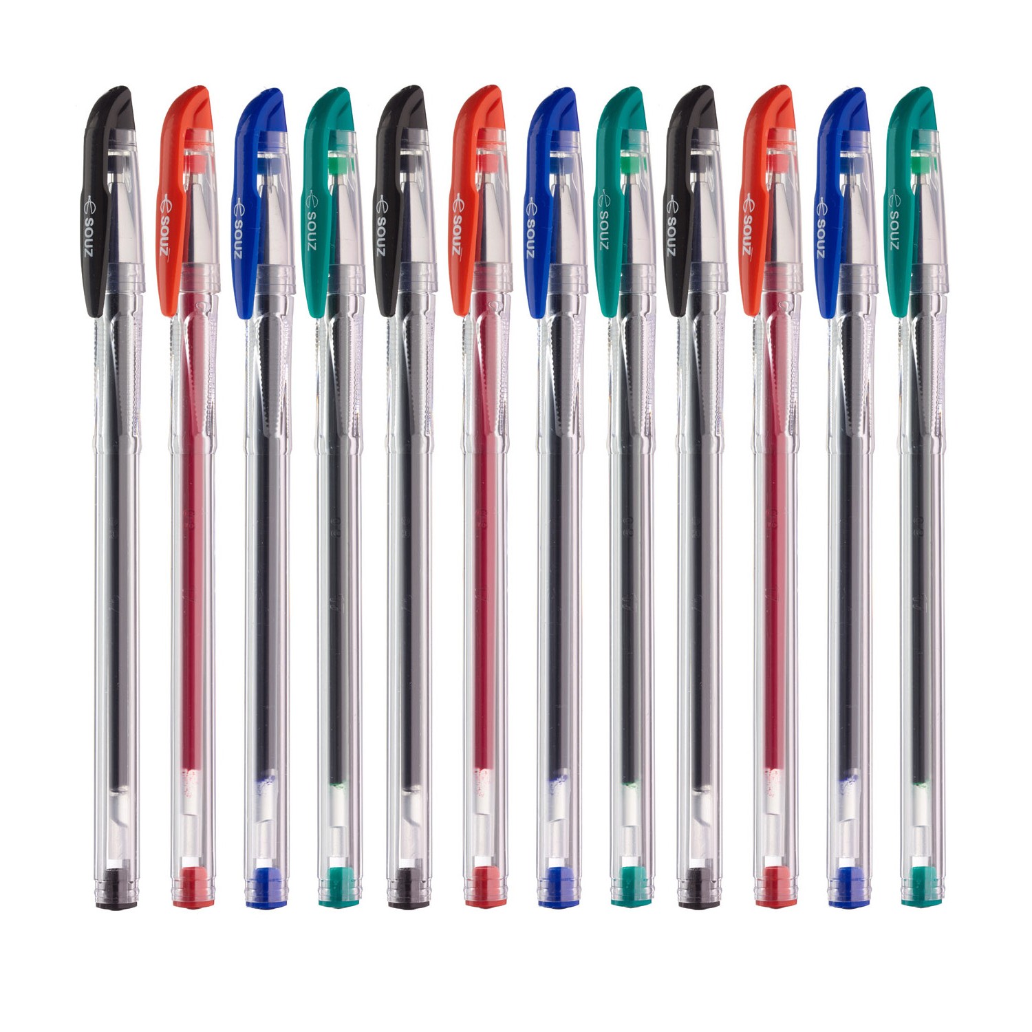 Ручка гелевая СОЮЗ Gel Pen 4 цвета 12шт GPGP-65-03OZ - фото 2