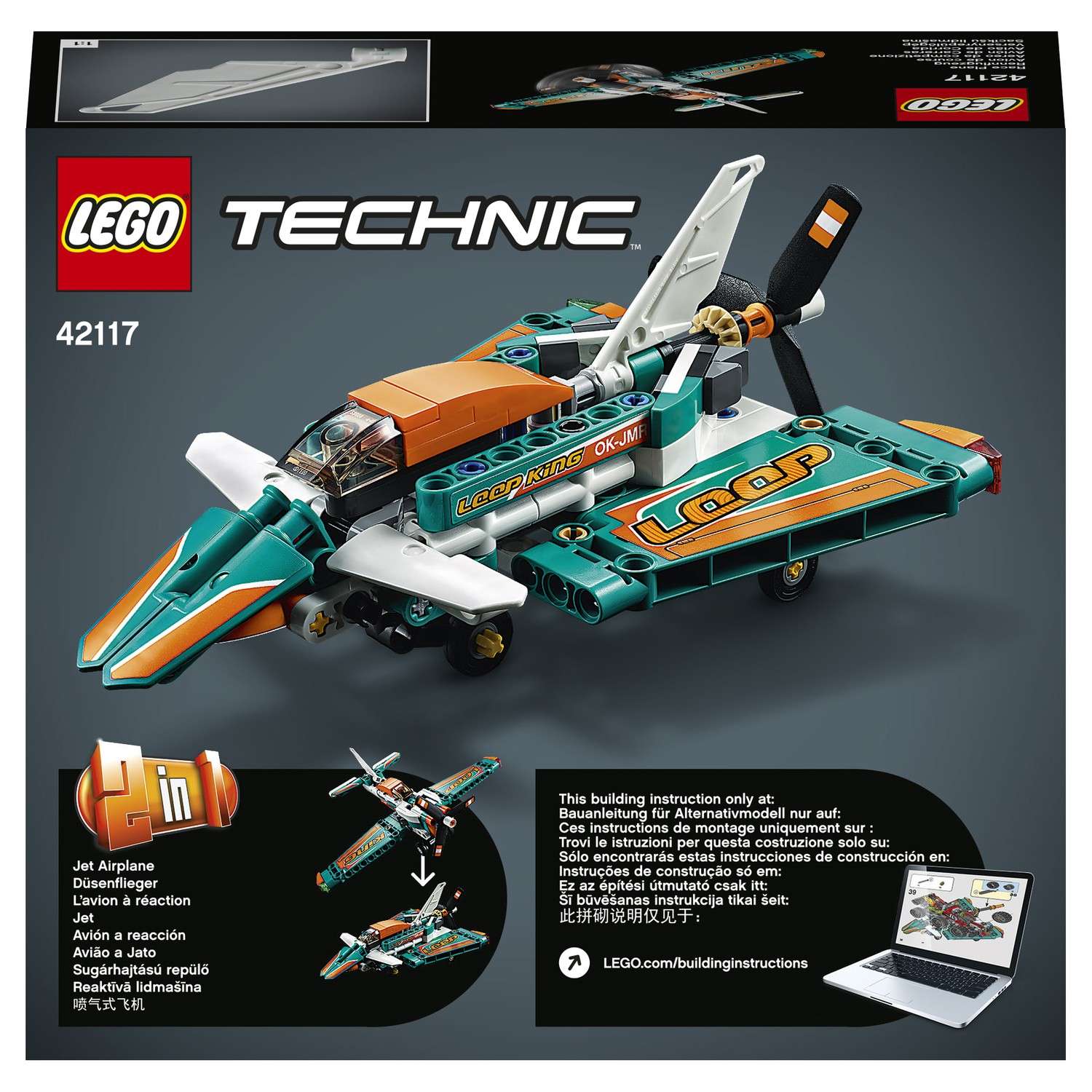 Конструктор LEGO Technic Гоночный самолёт 42117 - фото 3