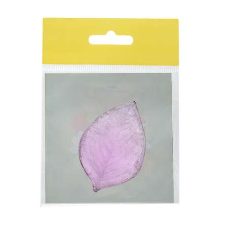 Молд - шаблон Айрис односторонний для творчества флористический пластиковый Роза лист 8*5 см