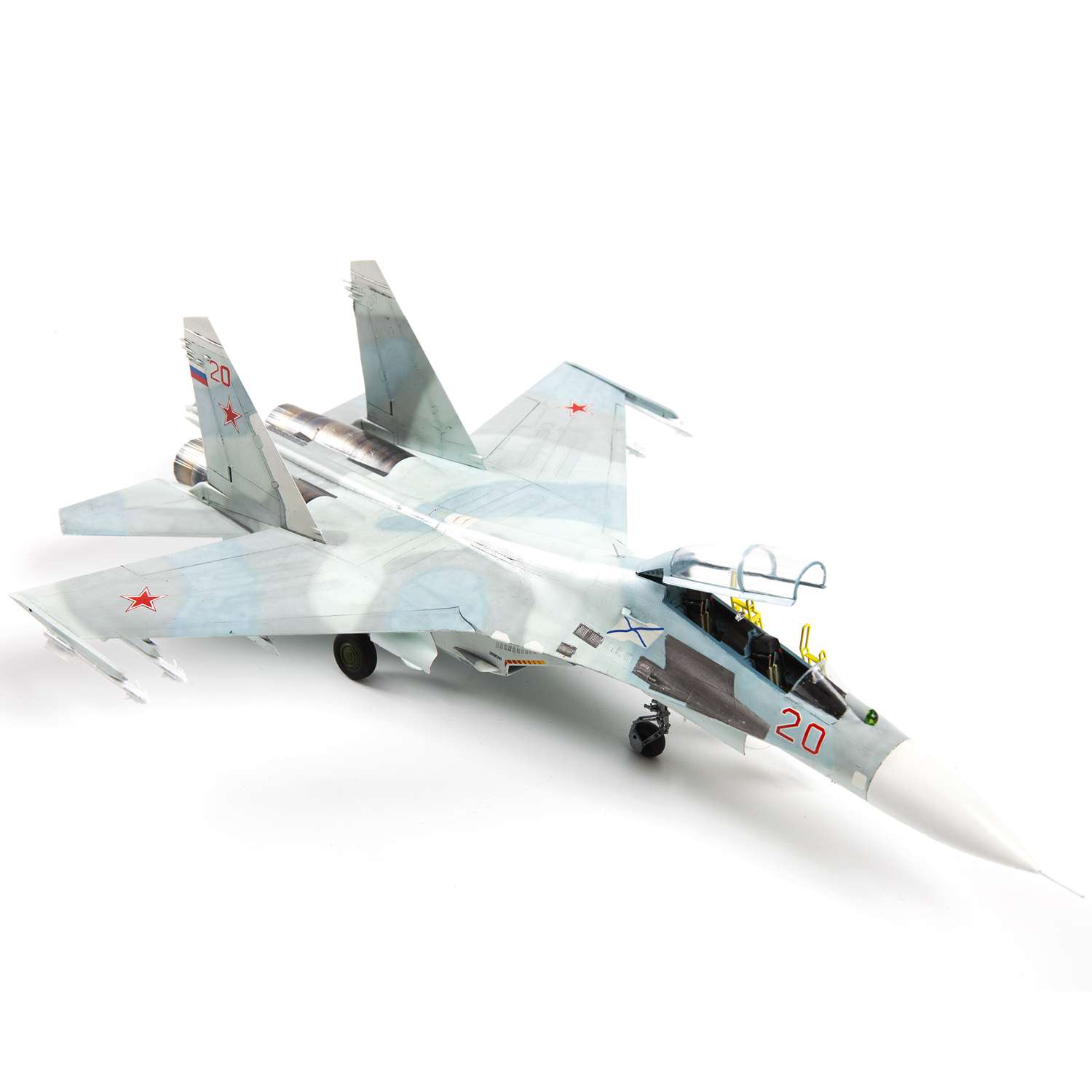 Модель сборная Звезда Российский учебно боевой самолёт Су-27УБ 7294 - фото 3