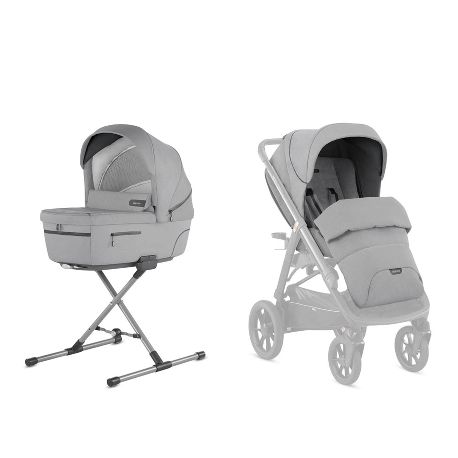 Коляска 2в1 Inglesina Aptica System Duo на шасси ApticaXT Horizon Grey - фото 6