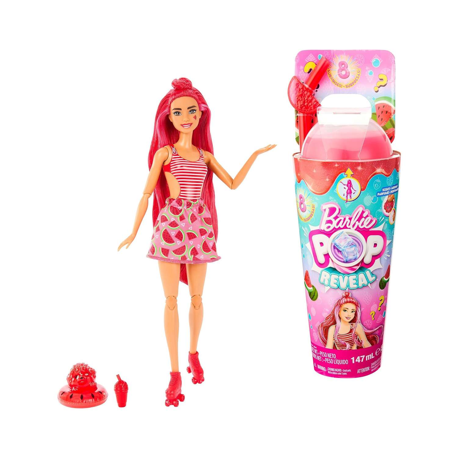 Игровой набор с куклой Barbie Pop Reveal Сочные фрукты HNW43 - фото 1