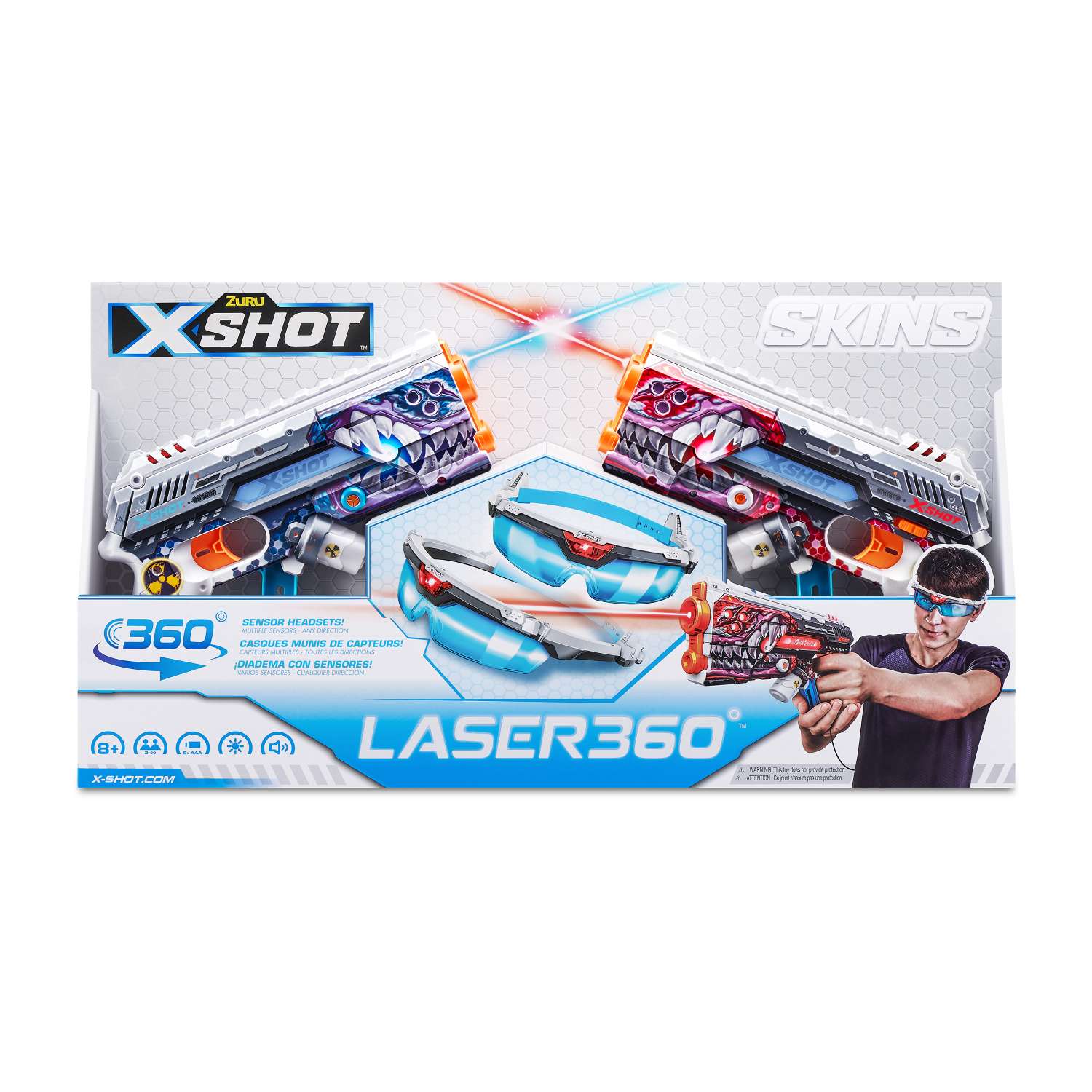 Набор игровой X-Shot Laser Skins Laser360 36602 - фото 7