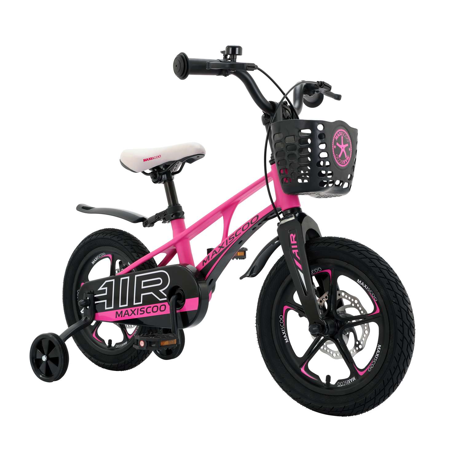 Детский двухколесный велосипед Maxiscoo Air делюкс плюс 14 розовый матовый - фото 2