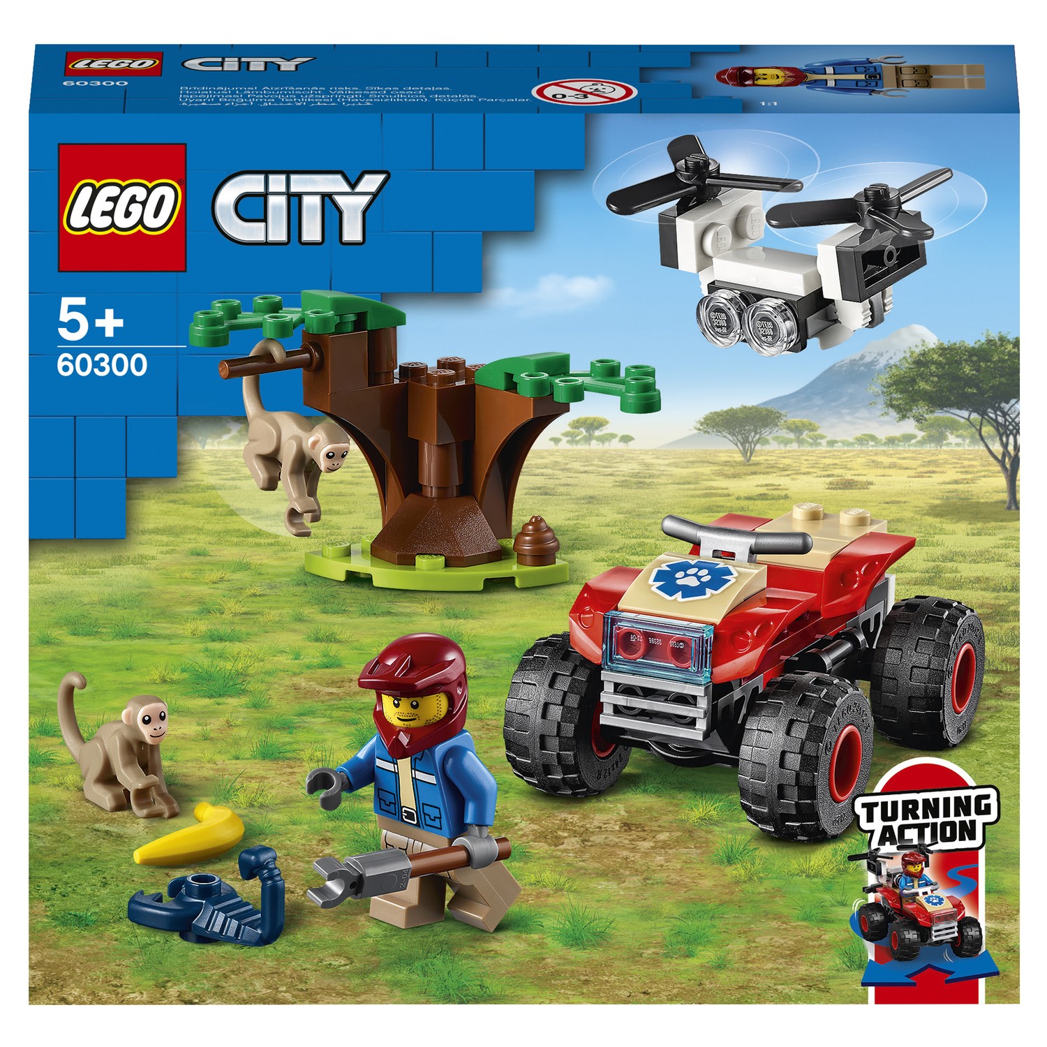 Конструктор LEGO City Wildlife Спасательный вездеход для зверей 60300  купить по цене 599 ₽ в интернет-магазине Детский мир