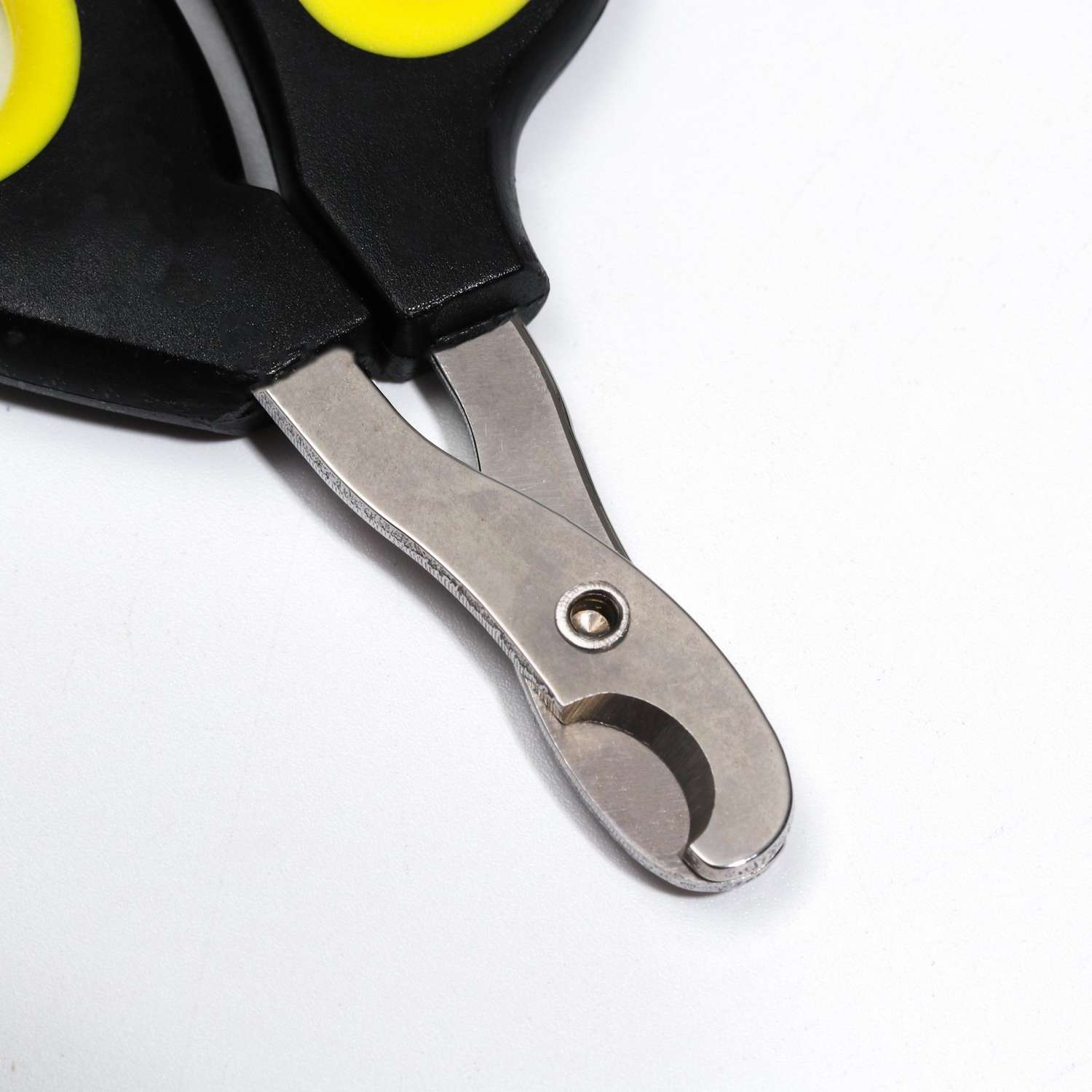 Ножницы-когтерезы Пижон с эргономичной ручкой чёрно-жёлтые - фото 2