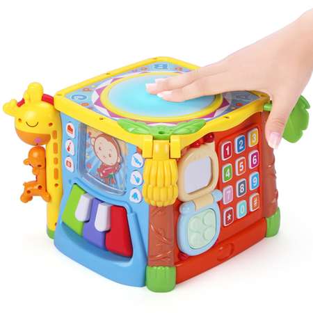 Многофункциональная игрушка SHARKTOYS Музыкальный развивающий куб 30000018