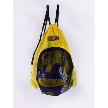 Мешок для сменных вещей Belon familia с карманом сеткой для мяча/ желтый