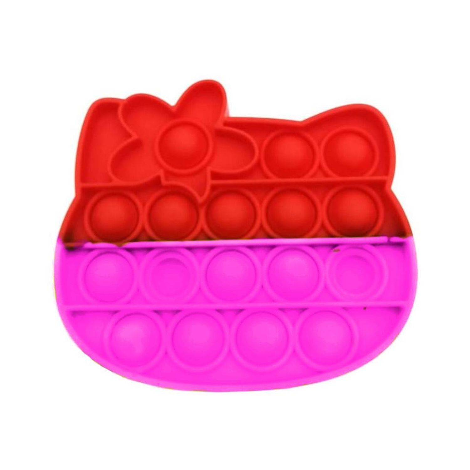 Игрушка-антистресс Uniglodis вечная пупырка Hello Kitty Красный-фуксия - фото 1