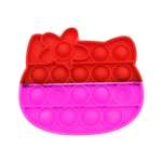 Игрушка-антистресс Uniglodis вечная пупырка Hello Kitty Красный-фуксия