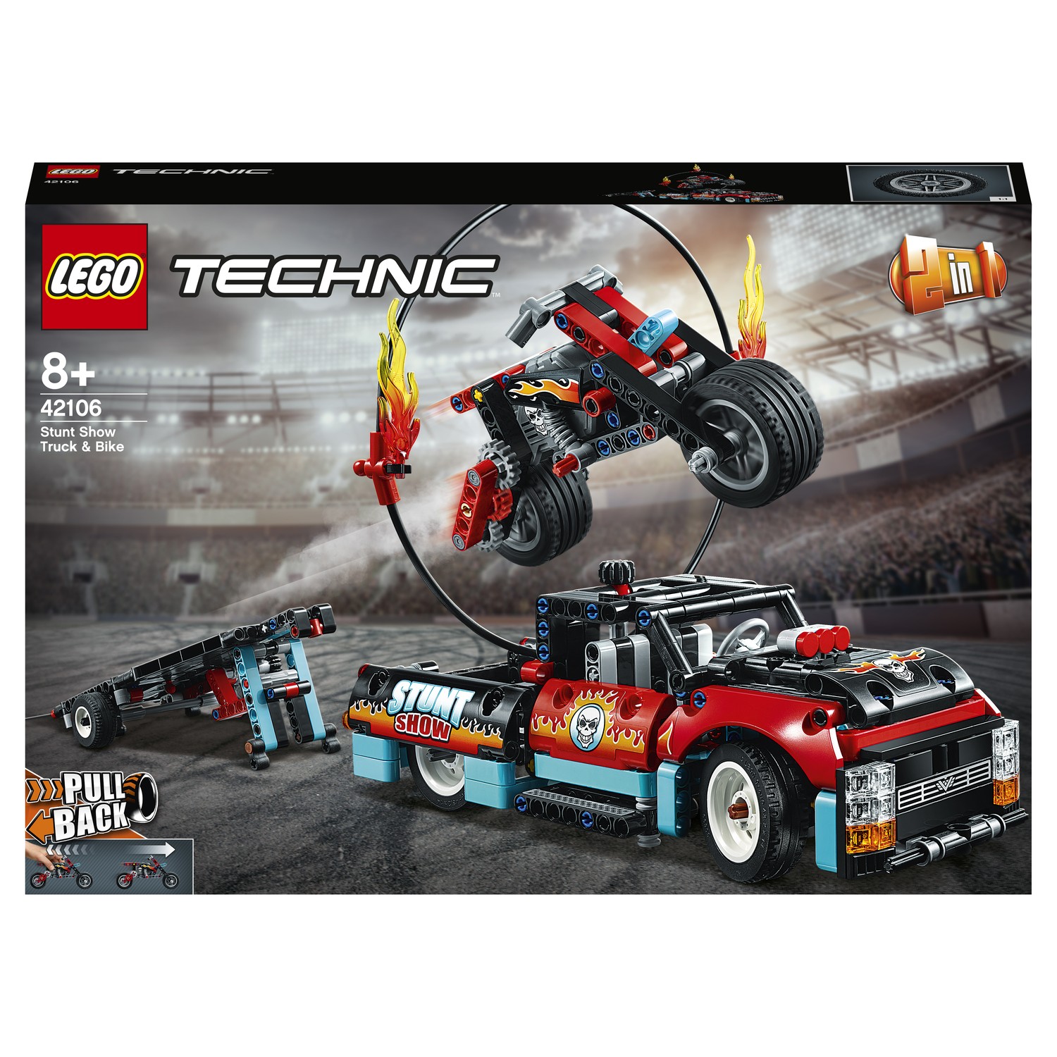 Конструктор LEGO Technic Шоу трюков на грузовиках и мотоциклах 42106 - фото 2