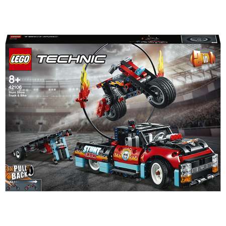 Конструктор LEGO Technic Шоу трюков на грузовиках и мотоциклах 42106