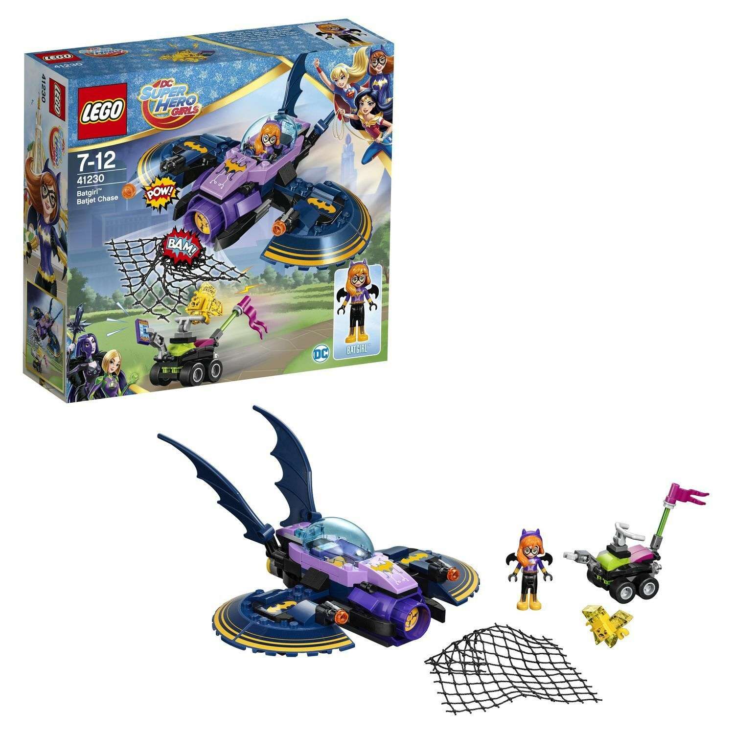 Конструктор LEGO DC Super Hero Girls Бэтгёрл: погоня на реактивном самолёте (41230) - фото 1
