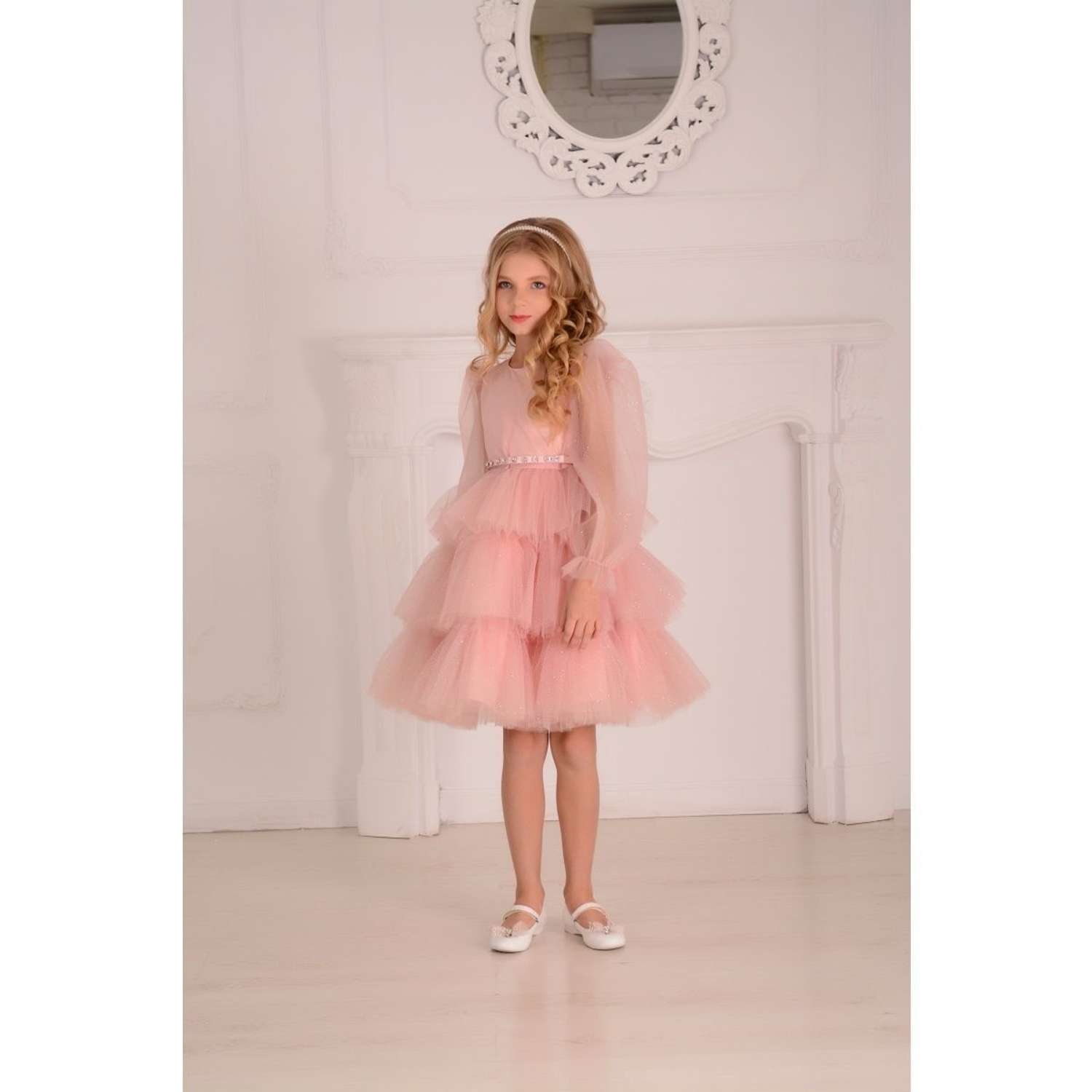 Платье Lila Style фэнси розовое - фото 3