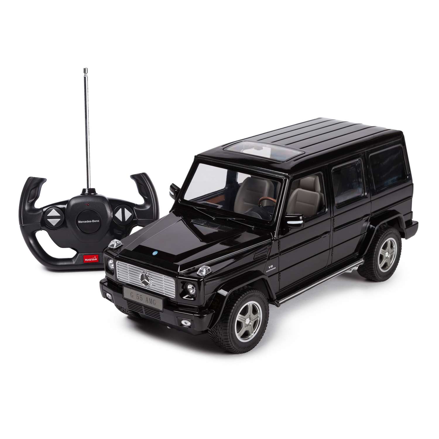 Машинка радиоуправляемая Rastar Mercedes-Benz G55 1:14 черная - фото 1