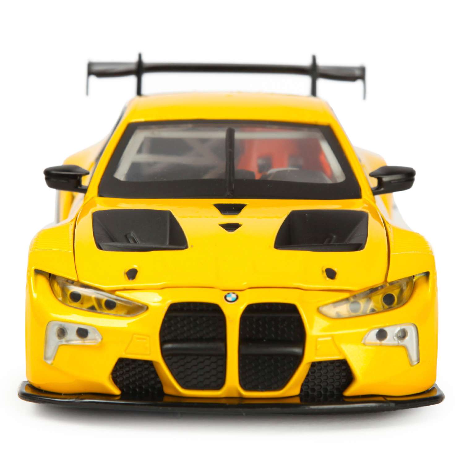 Машинка Mobicaro 1:24 BMW M4 GT3 Желтая 68277A 68277A - фото 6