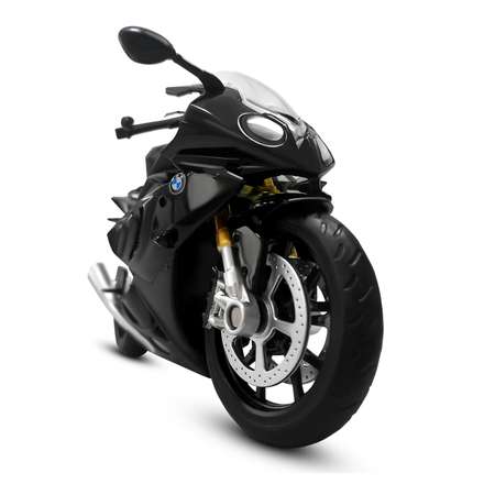 Мотоцикл металлический АВТОпанорама BMW S1000R черный 1:12 свободный ход колес