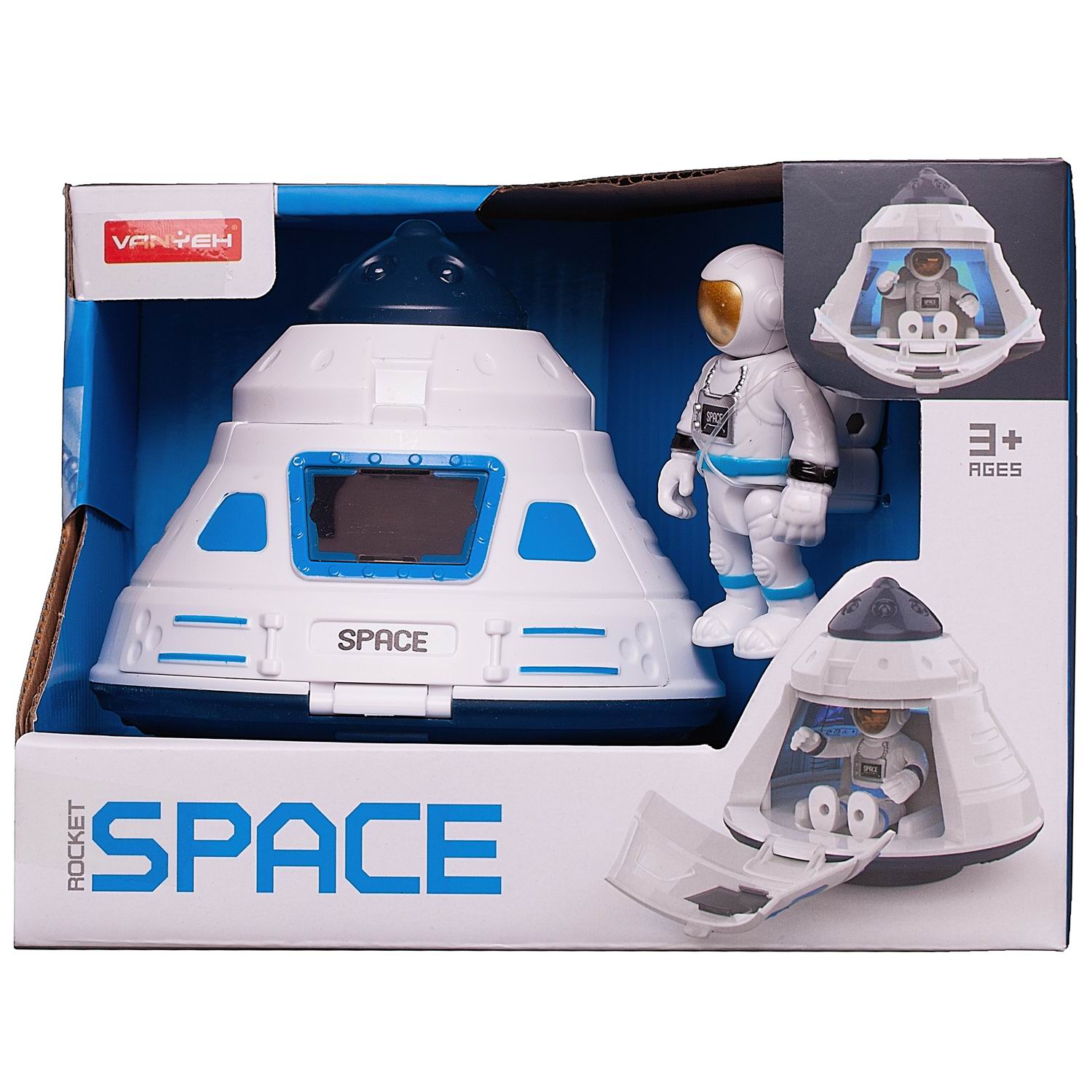 Игровой набор Junfa Капсула посадочная космическая с фигуркой космонавта - фото 1