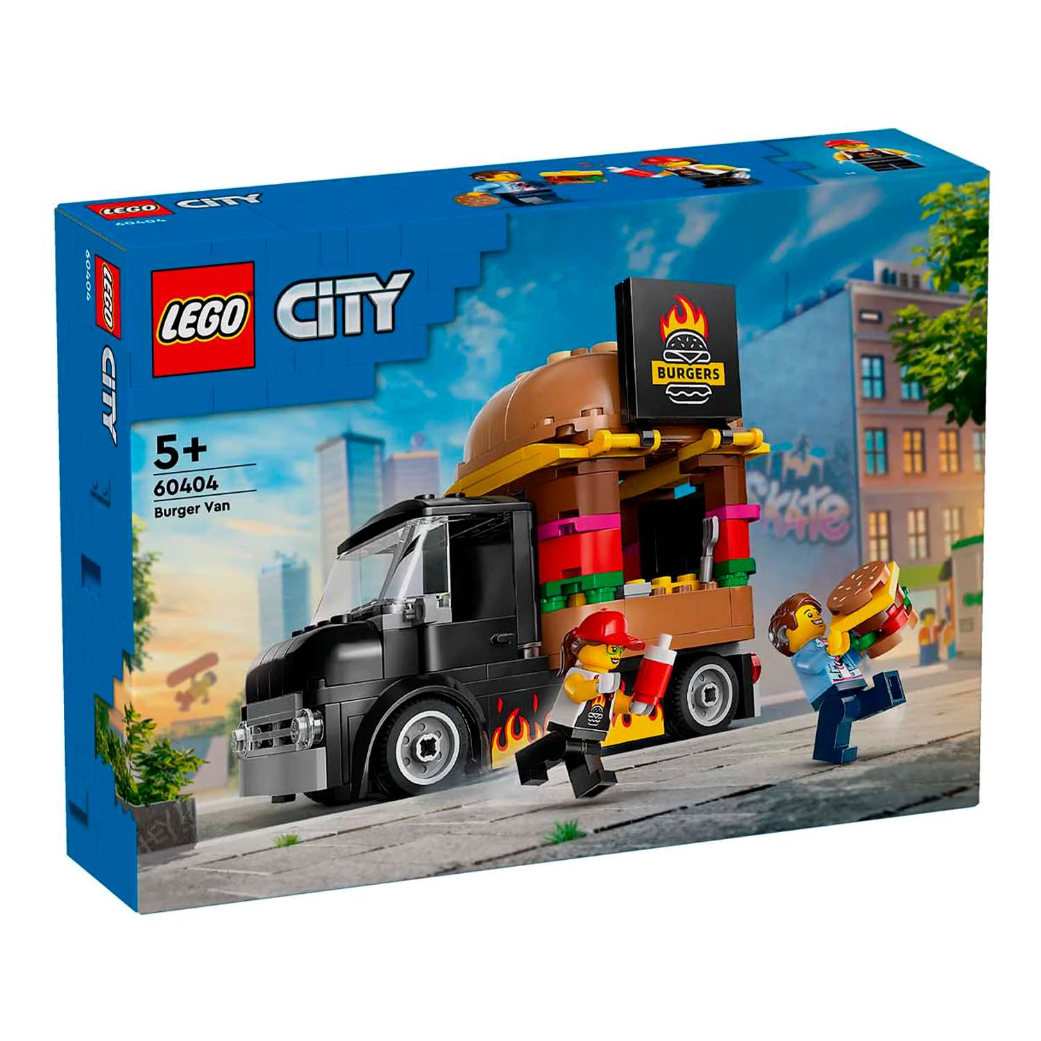 Конструктор детский LEGO City Фургон-гамбургер 60404 - фото 11