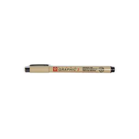Ручка капиллярная Sakura Pigma Graphic 3 цвет чернил: черный