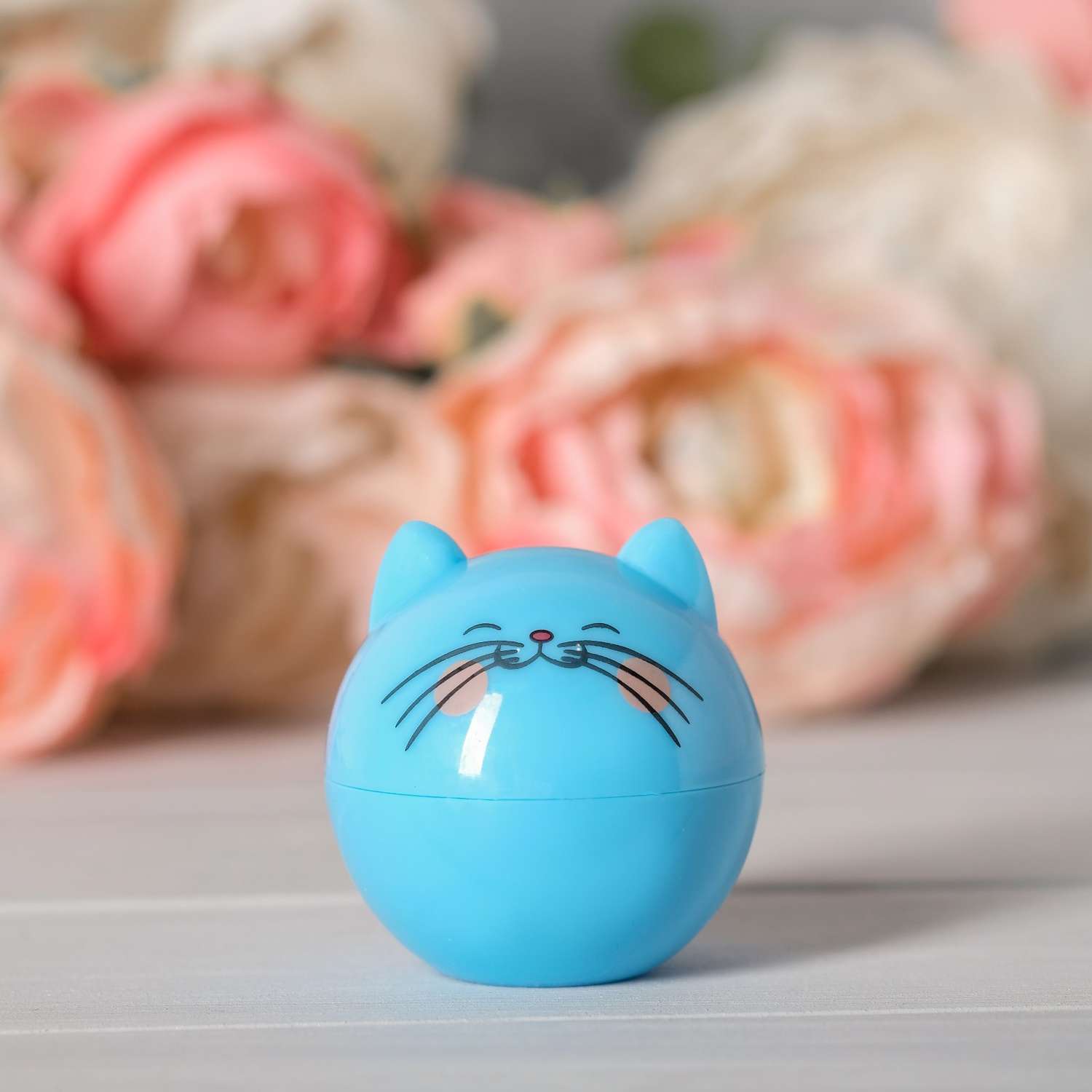 Блеск для губ Выбражулька «Party cat» голубой котик аромат ваниль - фото 4