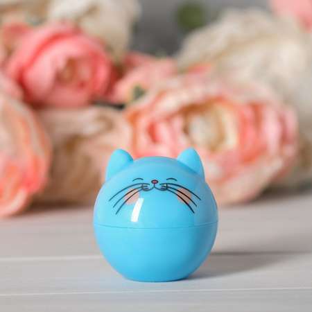Блеск для губ Выбражулька «Party cat» голубой котик аромат ваниль